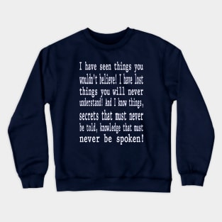 Excerpt from Rings of Akhaten Speech Crewneck Sweatshirt